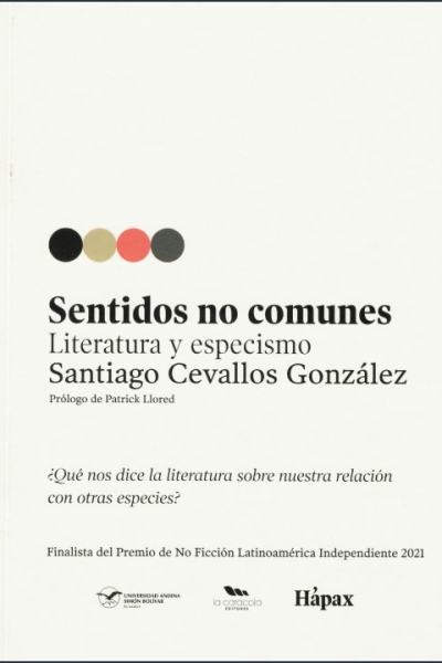 Sentidos no comunes: Literatura y especismo